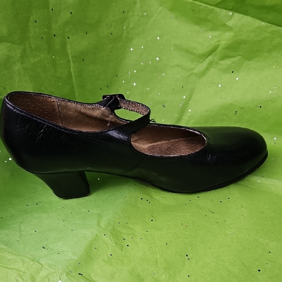 Folklorico Shoes Black Heels - Picture 3 of 6
